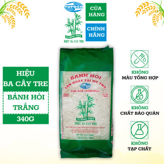 BÁNH HỎI TRẮNG HIỆU BA CÂY TRE (340 GRAM) 100% TỪ NGUYÊN LIỆU TỰ NHIÊN, AN TOÀN SỨC KHỎE