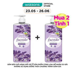 Kem Tắm Watsons Love My Skin Lavender Scented Cream Body Wash 700ml