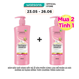 Dầu Gội Watsons Treatment Shampoo Yoghurt For Rough Or Curly Hair 400ml
