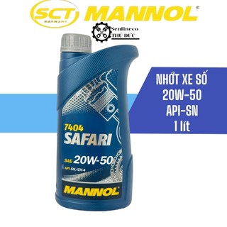 Nhớt xe số mannol 7404 safari 20w-50 api-sn 1l