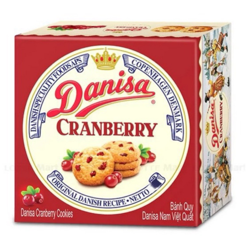 BÁNH DANISA CRANBERRY NAM VIỆT QUẤT HỘP 607G