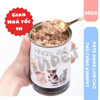 Pate King's Pet lon 380g - Thức ăn hổn hợp cho cún và mèo