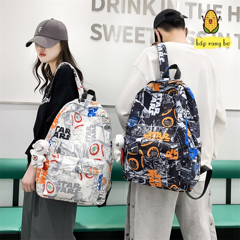 Balo thời trang balo đi học nam nữ du lịch đẹp thời trang cao cấp unisex đựng vừa laptop 15.6 inch hàn quốc