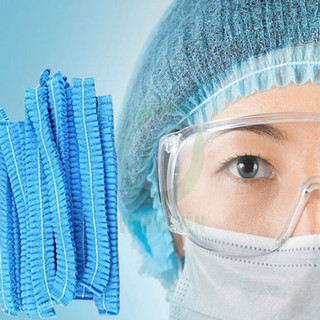 Mũ trùm đầu con sâu, mũ y tế 100 cái dcpx-nta