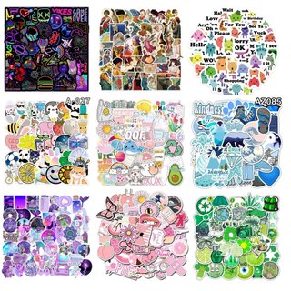 Set 50 Sticker Science dán chống nước, combo 50 miếng sticker dán bình nước, vali, xe hơi, điện thoại, máy tính