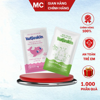 Nước tắm gội thảo dược kutieskin dành cho bé gói 10ml