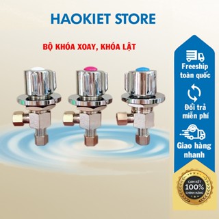 Bộ khoá xoay, khóa lật -  Đóng mở vòi nước máy lọc nước nóng lạnh.