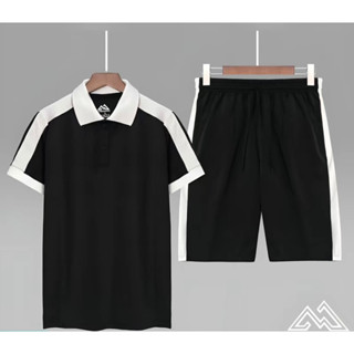 Bộ Quần Áo Thể Thao Nam Cộc Tay Quần Short Dáng Suông Chất Thun Cá Sấu CoolMax Set Đồ Polo Khỏe Khoắn SPB03