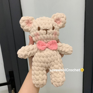 Crochet🧸Gấu bông mini bằng len handmade, gấu bông cute làm quà tặng