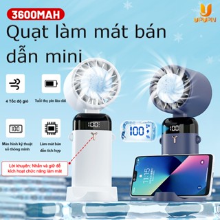  Quạt cầm tay mini UPUPIN màn hình LED làm lạnh nhanh pin 3600mAh 3 mức điều chỉnh tốc độ gió LT-S32C chính hãng 