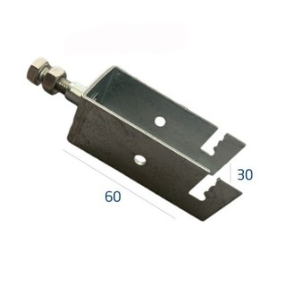 Kẹp U kín nước xà gồ 30x60 dùng lắp đặt pin mặt trời
