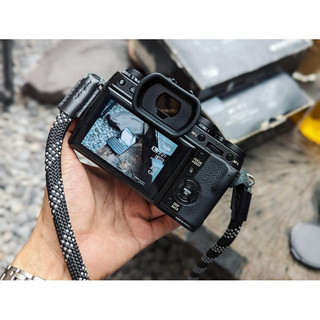 Dây đeo máy ảnh Paracord phối da, strap camera