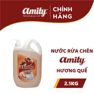 Nước rửa chén amity chai 2.1kg - hương quế