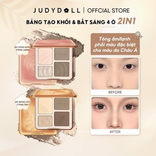  JUDYDOLL Bảng phấn bắt sáng và tạo khối Tự nhiên Lâu trôi Chống nước  spa  