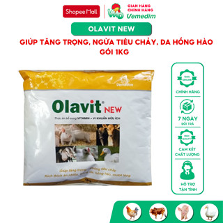 Vemedim Olavit New - Thức ăn bổ sung hỗ trợ ăn, ngủ trên heo, gà, bê, nghé, gói 1kg