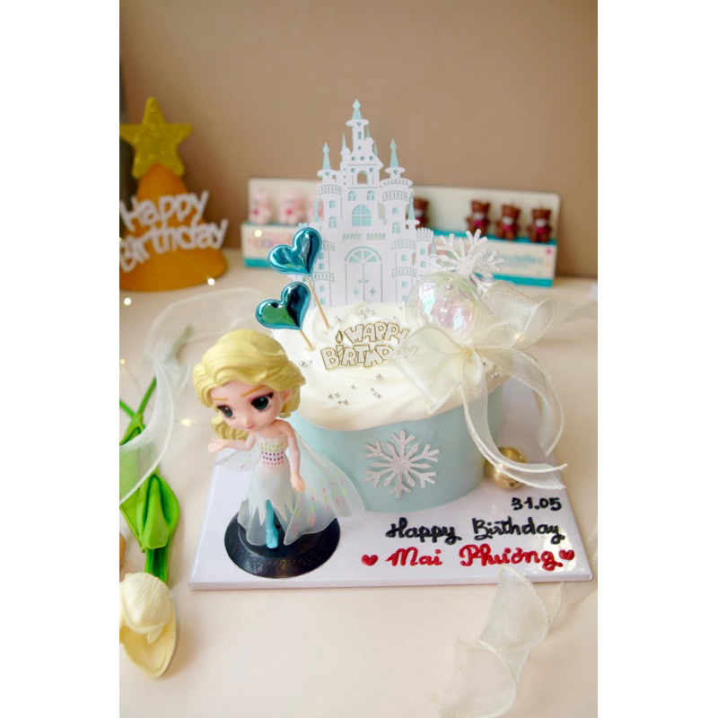 (Đặt trước 2 tiếng) Bánh kem/bánh sinh nhật Elsa