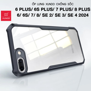 [Hỏa Tốc HCM] Ốp lưng XUNDD iPhone 6+/ 6S+/ 7+/ 8 Plus, 7/ 8/ SE 2/ SE 3/ SE 4 2024/ 6/ 6S (BEETLE SERIES)-Chống sốc-Đen
