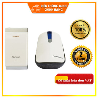 Chuông cửa không dây DB818 (Nút nhấn không dùng pin- tự kích sóng tới chuông) chuông báo - Kawasan