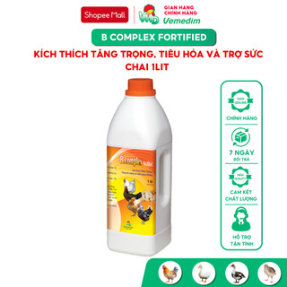 Vemedim B complex Fortified Bổ sung vitamin giúp tăng đề kháng, tăng trọng cho gia cầm, chai 1lit