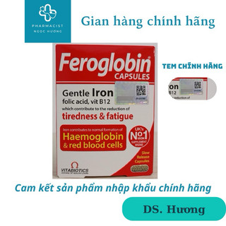 Sắt viên Feroglobin Hộp 30 viên