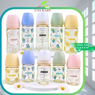 Bình sữa cho bé sơ sinh jubon ppsu bình sữa babuu họa tiết xinh xắn size 170ml và 270 ml
