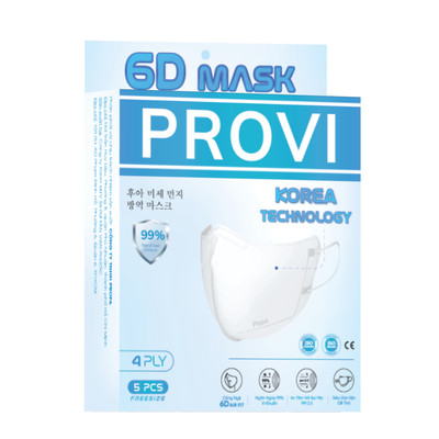 Khẩu Trang Faroson Provi 6D Hộp 5 cái