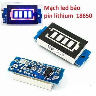 Mạch báo dung lượng pin 18650 1s 2s 3s 4s 3.7v hiển thị công suất pin