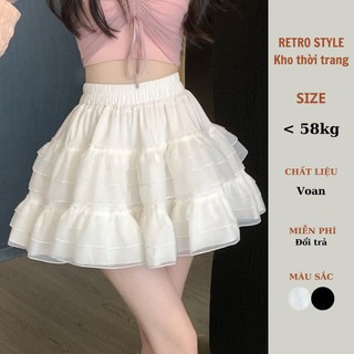 Chân váy Coquette skirt ren chữ A lưng cao cạp chun xếp tầng dáng ngắn - Retrostyle - Cvtophoiren6958_p6k13