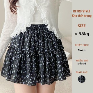 Chân váy Coquette skirt  đi biển hoa nhí phối tầng có lót trong style Ulzzang - Retrostyle - CVhoa7595_P0K28