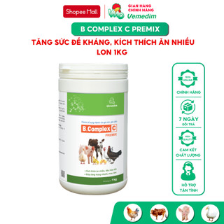 Vemedim B Comlpex C Premix kích thích ăn nhiều, mau lớn, tăng đề kháng, tiêu hóa tốt, lon 1kg