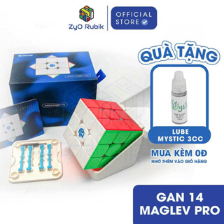  Rubik 3x3x3 Gan 14 Maglev Pro Frosted  UV Coated- Rubic 3x3 Hãng Gan Cao Cấp- Zyo Rubik 