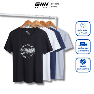 Áo Phông Nam In Hình Cộc Tay GNH Active Áo Thun Nam Chất Cotton Thấm Hút Mồ Hôi, Thoáng Khí Co Giãn 4 chiều | ATS24048