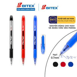 Bút gel bitex g24 mực xanh, đỏ, đen