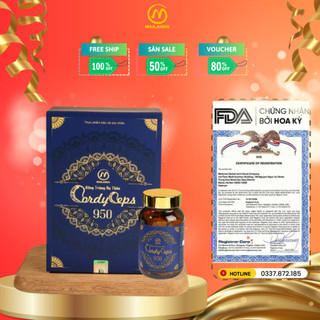 Đông Trùng Hạ Thảo Mailands Cordyceps 950_Bổ Thận Bổ Phổi Và Hỗ Trợ Tăng Cường Sức Đề Kháng Và Cải Thiện Sinh Lý Nam