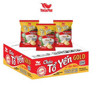 Cháo yến thịt bằm Gold YLP - Thùng 30 Gói - Cháo tổ yến gói 50Gr, yến thật, không chất bảo quản