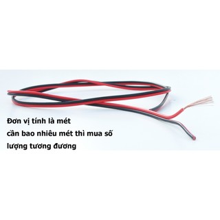 Dây điện đôi đỏ đen  1 mét