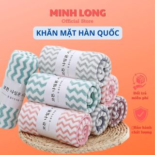 [FREESHIP❤️] KHĂN RỬA MẶT LÔNG CỪU XUẤT HÀN QUỐC KT 50x35cm