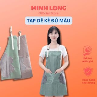 [FREESHIP❤️] TẠP DỀ KẺ CÓ KHĂN LAU TAY 2 BÊN HÔNG CỰC XINH