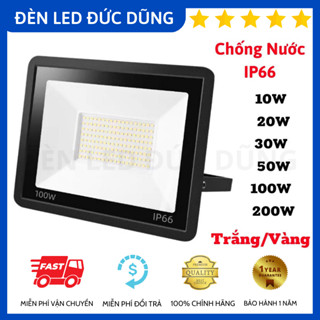  Đèn Pha Led Siêu Sáng 10W 20W 30W 50W 100W 200W Chuyên Lắp Đặt Ngoài Trời Chống Nước IP66 