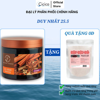 Tẩy tế bào chết toàn thân EXCLUSIVE COSMETIC chiết xuất quế hồi và cafe 500g