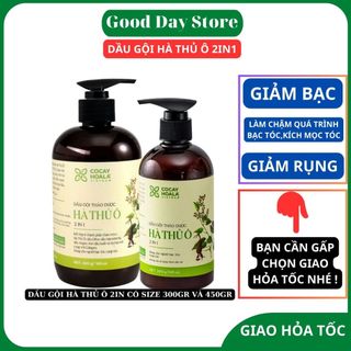 Dầu gội thảo dược hà thủ ô 2in1 cỏ cây hoa lá,giảm rụng tóc,giảm bạc tóc - Dầu gội hà thủ ô Cam kết hàng chính hãng