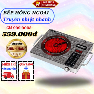 Bếp Hồng Ngoại CHEFMAN - Công Suất Lớn 2200W, Bếp Không Kén Nồi Với Mặt Kính Cường Lực Siêu Bền - | BH 12Th