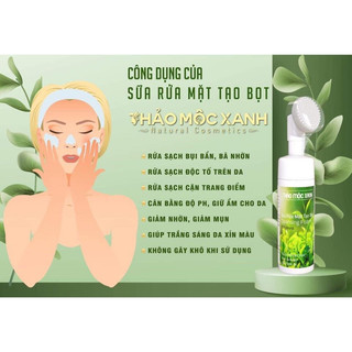 Sữa rửa mặt tạo bọt thảo mộc xanh