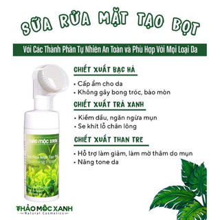sữa rửa mặt tạo bọt THẢO MỘC XANH