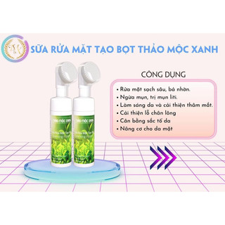 sữa rửa mặt tạo bọt THẢO MỘC XANH