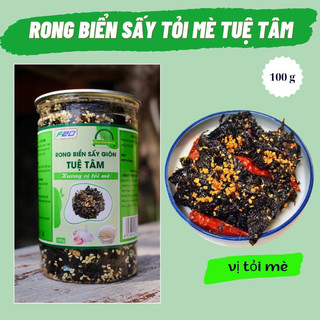 Combo 2 hũ Rong Biển Sấy Tỏi Mè Tuệ Tâm hũ 100g - Rong biển cháy tỏi Tuệ Tâm