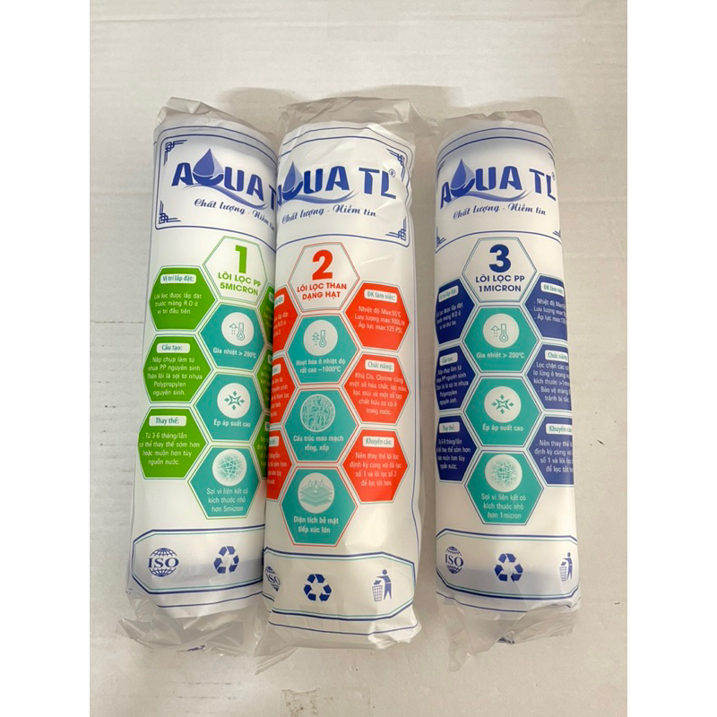 Lõi lọc nước Aqua bộ 123 .