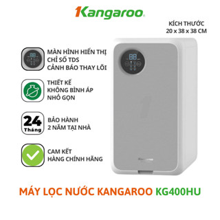 Máy Lọc Nước RO KG400HU Kangaroo Hydrogen Chính Hãng Bảo Hành 2 Năm Thiết Kế Nhỏ Gọn Không Bình Chứa Công Suất 60L/Giờ