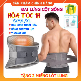 Đai lưng thắt lưng AOLIKES giảm đau cột sống cho người thoái hóa cột sống, thoát vị đĩa đệm, Đai cố định lưng