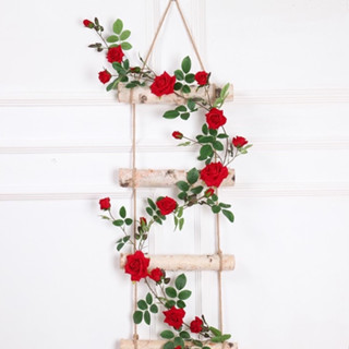 DÂY HOA HỒNG LEO 2m-Giống thật 99%, Dây leo giả, Cành cây giả trang trí tường nhà, Quán Cafe, Studio ,Homestay siêu đẹp